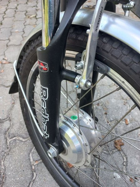 Elektrokolo skládací - městské, nevě složená baterie