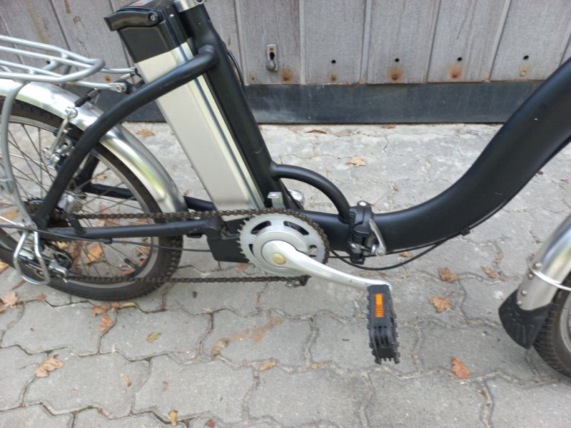 Elektrokolo skládací - městské, nevě složená baterie