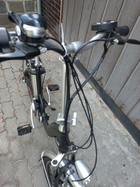 Elektrokolo skládací - městské, nevě složená baterie