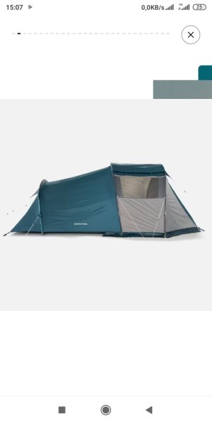 QUECHUA Prutový rodinný stan MH 100 XXL | 4 osoby