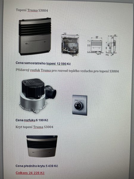 NOVÉ nepoužité topení Truma S 3004 + komplet příslušenství (rozfuk, kryt, odkouření)