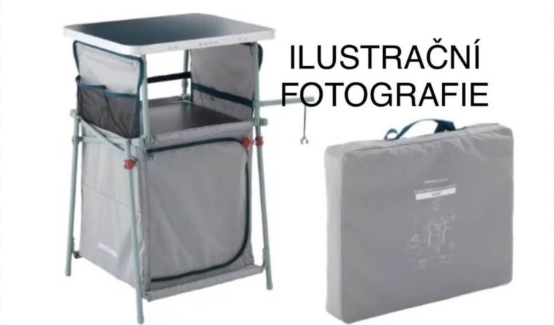 SKLÁDACÍ STOLEK-KUCHYŇKA DECATHLON