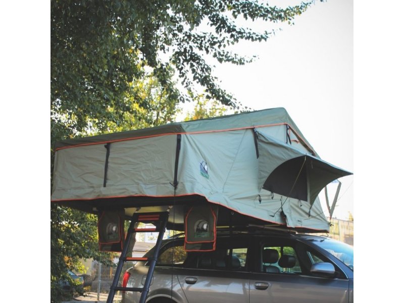 Střešní stan WildCamp Hudson 140 a předsíň
