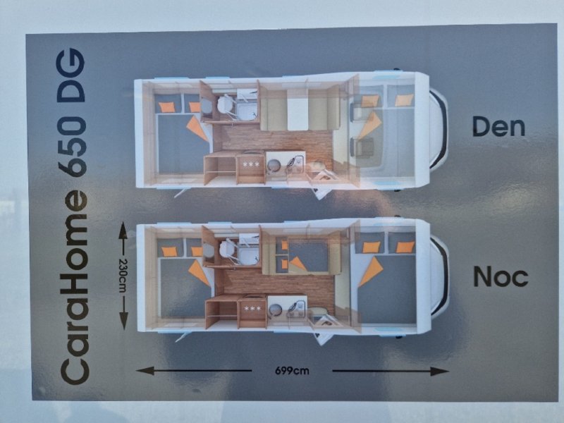 WEINSBERG CaraHome 650 DG ( model 2025) – rodinný obytný vůz