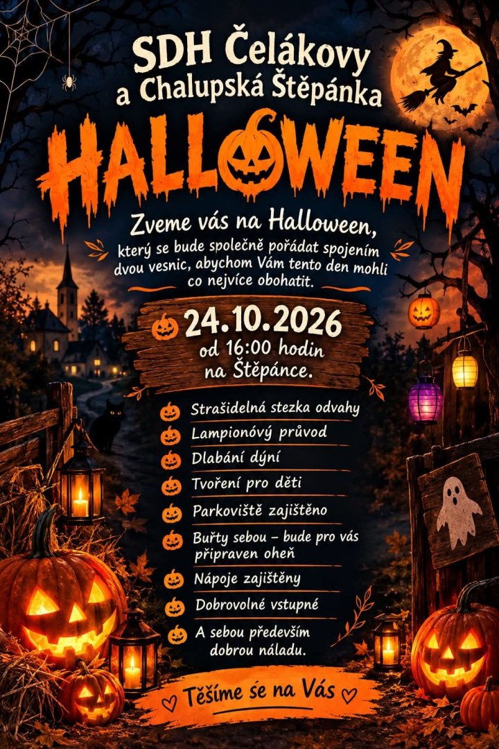 Halloween (z lampionami, konkursy) od popołudnia do wieczora 24 października 