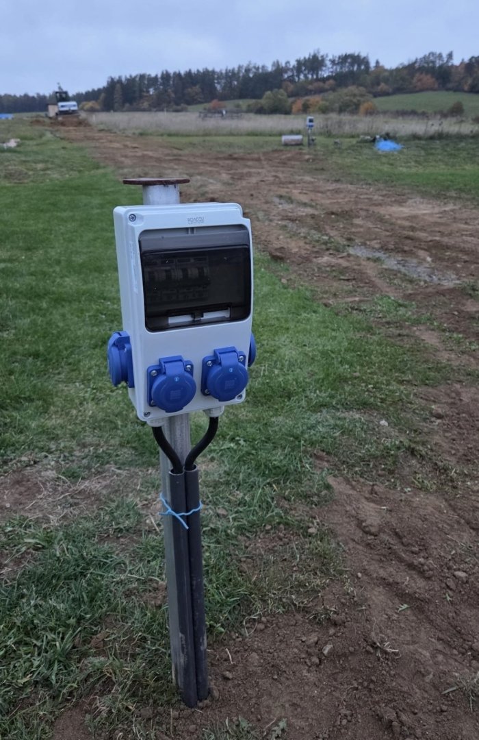 We are building utility connections